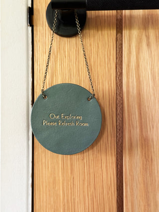Leather Door Hanger Labels
