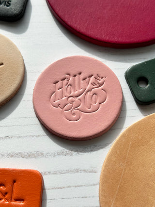 Debossed Logo on a Coaster