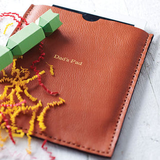 Perfect Christmas gift, a leather tablet case.