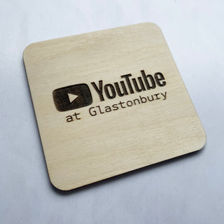 Wooden Bespoke Coaster - Perfect for Events