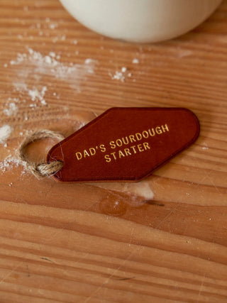 Personalised Leather Diamond Label For Dad