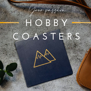 Hobby coasters are the perfect gift for people with interests, hobbies and passions