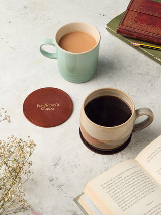 Luxury Leather Coasters, perfect gift for Grandparents