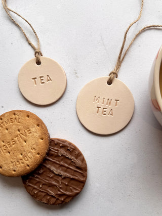 Rustic Leather Pantry Labels