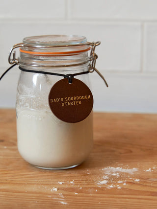 Personalised Leather Diamond Label For Dad