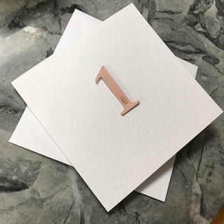 A first Birthday card which could be framed as a keepsake