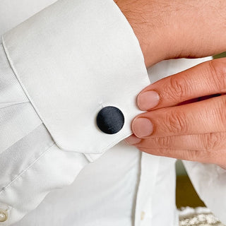 Pure Silk Covered Cufflinks