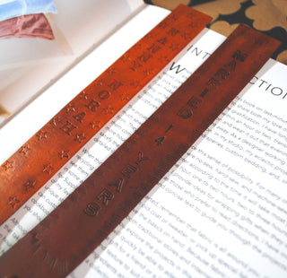 leather bookmark