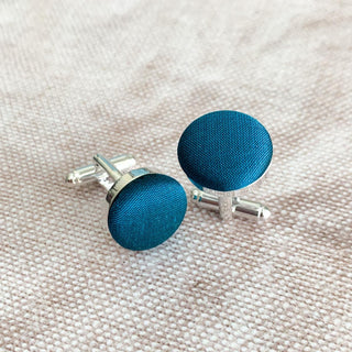 Pure Silk Covered Cufflinks