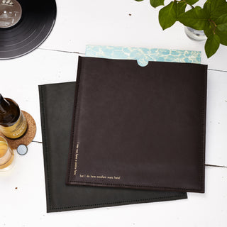 Personalised Leather Vinyl Sleeve