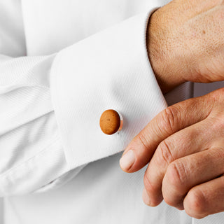 Textured Leather Cufflinks