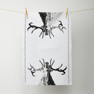 Yawning Stag Tea Towel