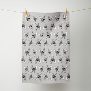 Strutting Cockerel Tea Towel