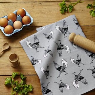 Strutting Cockerel Tea Towel