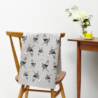 Strutting Cockerel Tea Towel