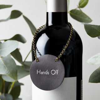 Personalised Leather Bottle Tag