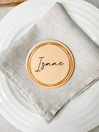 Personalised Wooden coaster