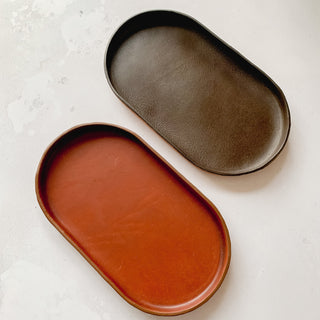 Handmade Small Pill Leather Tray