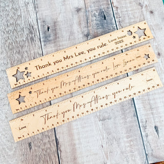 Wooden Ruler, Gift For Teachers