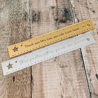 Metallic Acrylic Ruler, Gift For Teachers