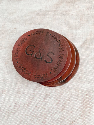 Personalised 3rd Anniversary Coaster