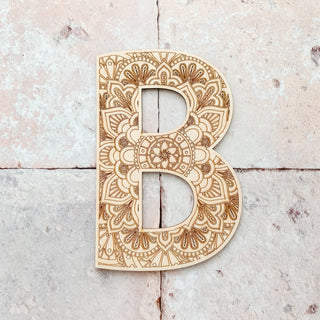 Detailed wall art monogram