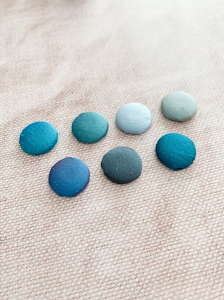 Pure Silk Covered Cufflinks