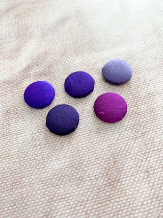 Pure Silk Covered Cufflinks