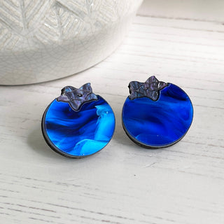 Blueberry Earring Studs by Bright Smoke