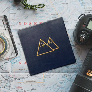 Mountain graphic coaster - the perfect gift for hikers and climbers