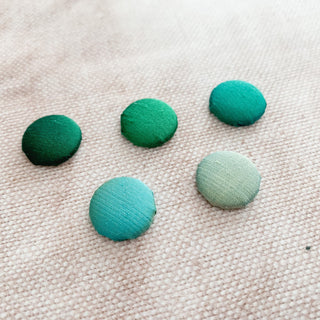 Green Pure Silk Covered Cufflinks, perfect for weddings, gorgeous groomsmen gifts.