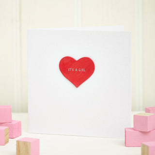 New Baby Announcement Card- Girl