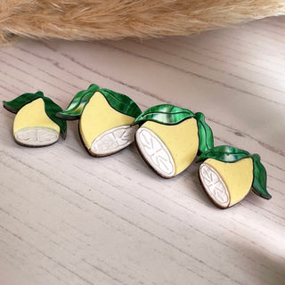Lemon Earring Studs by Bright Smoke