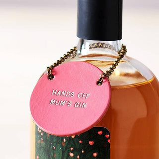 Personalised Leather Bottle Tag