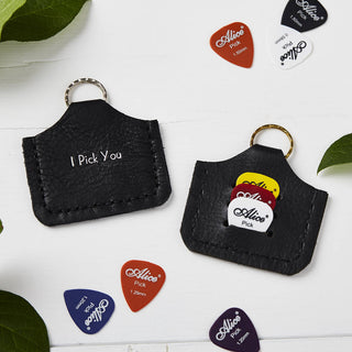 Personalised Plectrum Holder Keyring