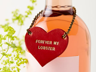 Personalised Valentine's Leather Bottle Tag