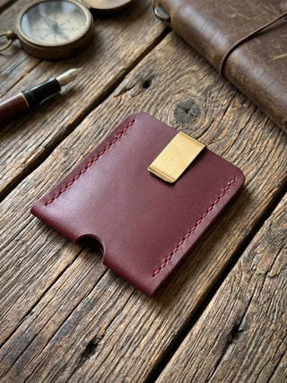 Simple Personalised Handmade Leather Wallet