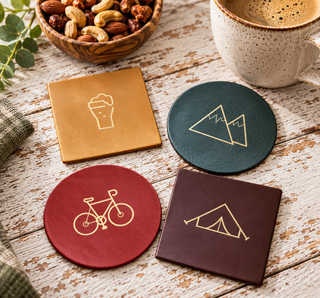 Circle Personalised Symbol Hobby Coasters