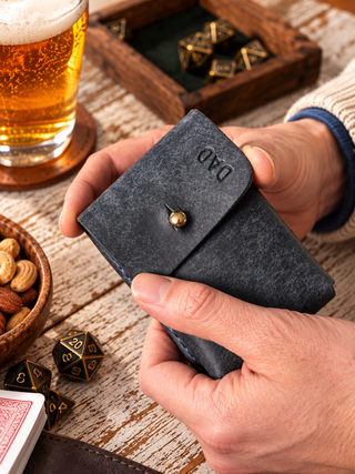 Personalised Pueblo Handmade Leather Playing Cards Holder