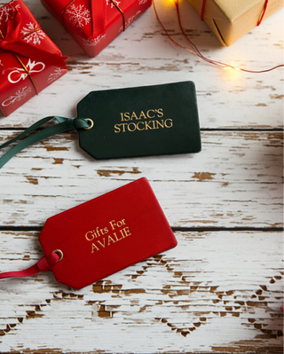 Isaac and Avalie Stocking label