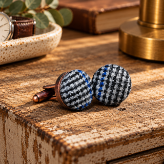 Vintage Woollen Cufflinks