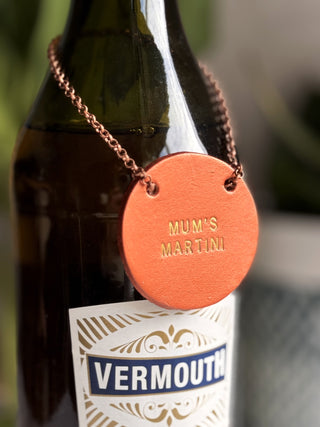 Mother's Day Personalised Leather Bottle Tag