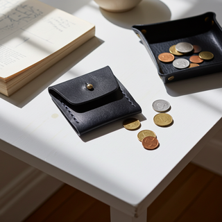 Personalised Handmade Leather Ring Purse