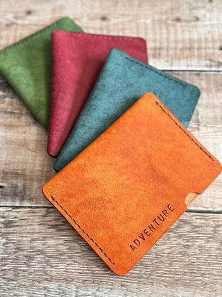 Handmade Italian Pueblo Leather Passport Cover. Personalised and Stamped by Hand for Unique Travel Style