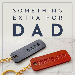 Leather keyrings - perfect little extra gifts for Dads on Fathers Day