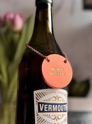 Mother's Day Personalised Leather Bottle Tag