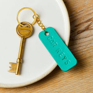 Father's Day Personalised Painted Leather Key fob