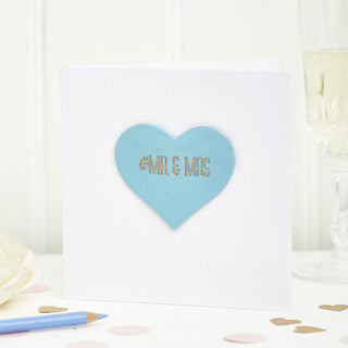 Personalised Mr and Mrs Hashtag Card