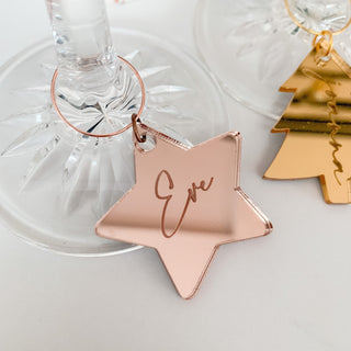 Star personalised glass charm