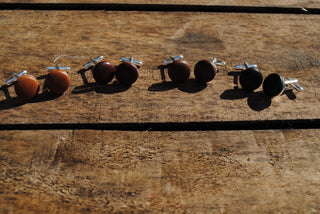 Tan Leather Cufflinks